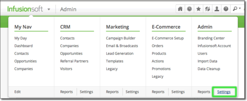 isoft admin settings