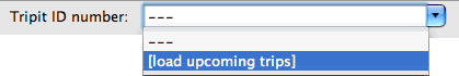 load upcoming trips